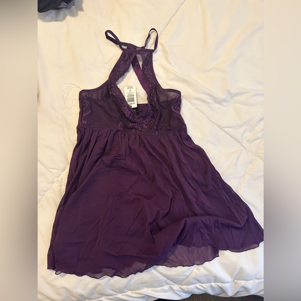 Torrid purple lingerie size 00 NWT